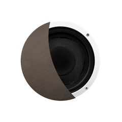 SUBWOOFER-KIT - VERSTERKER + SUBWOOFER SPEAKER, INOX/RVS LOOK (150 WATT / AUX-IN), 230V/36V