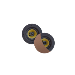 RUMBA SPEAKERSET, 45W (0,5" TWEETER), BRUSHED RED GOLD, ROND 120 MM, DIEPTE 55 MM, RANDLOOS, IPX4