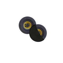RUMBA SPEAKERSET, 45W (0,5" TWEETER), ZWART, ROND 120 MM, DIEPTE 55 MM, RANDLOOS, IPX4