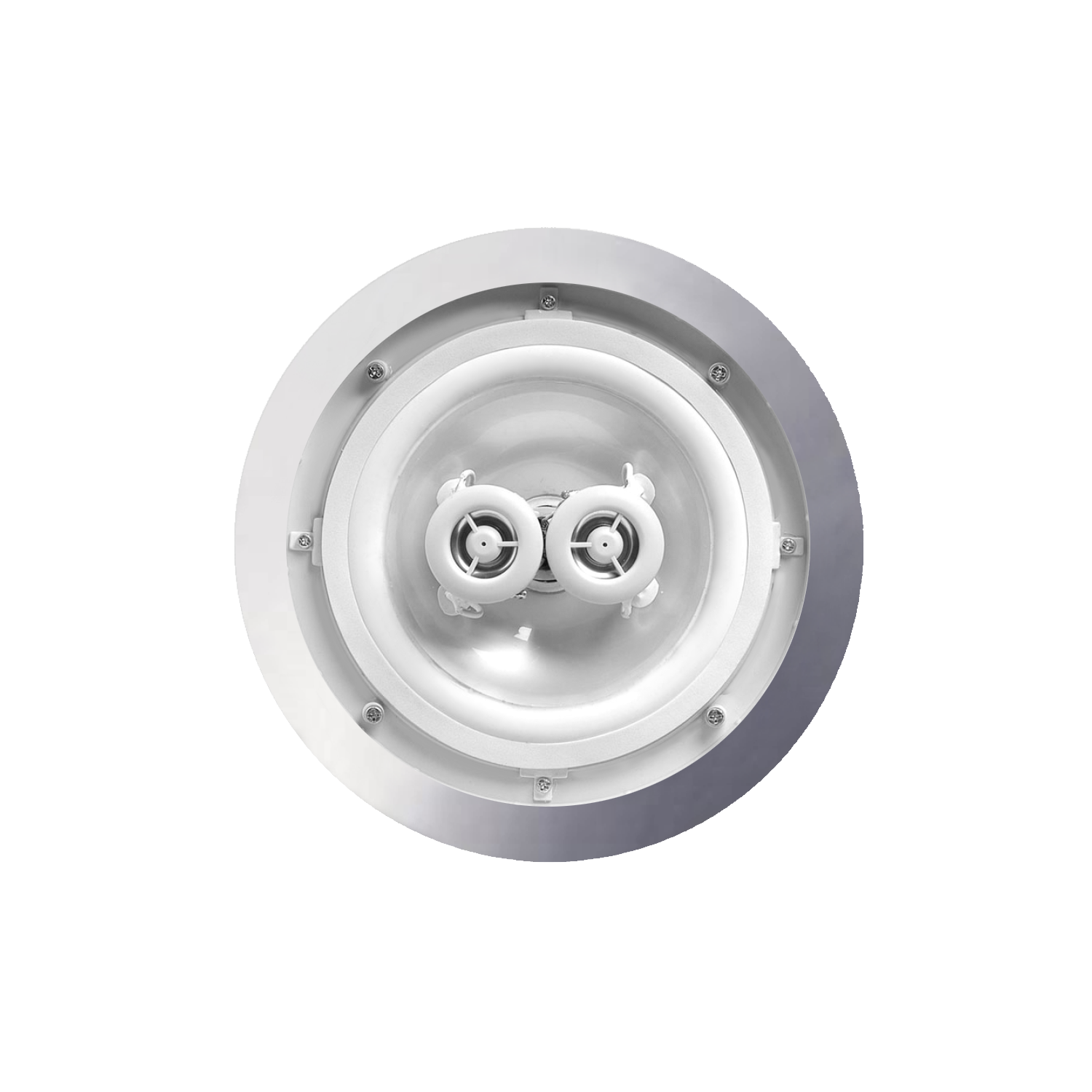 SAMBA-DT (SINGLE STEREO) SPEAKER, VOCHTBESTENDIG, MAT CHROOM (AFM. ROND 230 MM)