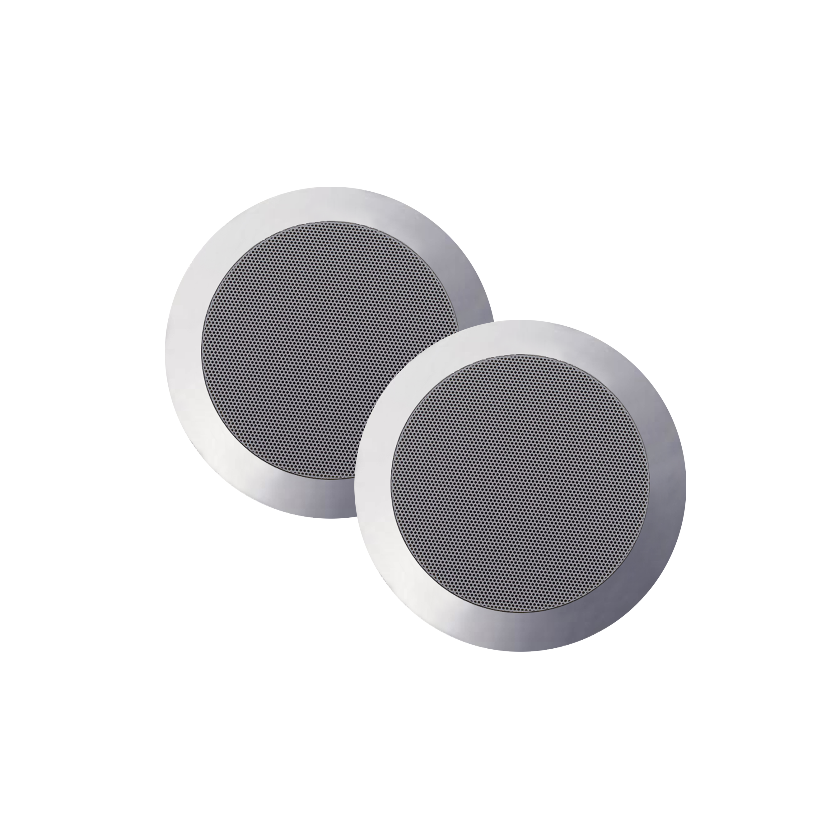 TWIST SPEAKERSET, SPATWATERDICHT, 45 WATT, KLEUR MAT CHROOM (AFM. 135 X 43 MM)