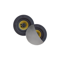 ZUMBA SPEAKERSET, 100W (0,75" DRAAIBARE TWEETER), MAT CHROOM, ROND 226 MM, DIEPTE 81 MM, RANDLOOS, IPX4