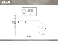 BRAUER Chrome Edition inbouw fonteinkraan inkortbaar chroom