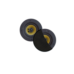 SAMBA SPEAKERSET, 65W (DRAAIBARE TWEETER), MAT ZWART (ROND 195 MM), RANDLOOS