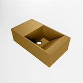 MONDIAZ TYNE 40cm fontein solid surface kleur Oro. Positie wastafel links
