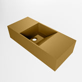 MONDIAZ TYNE 50cm fontein solid surface kleur Oro. Positie wastafel links