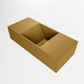 MONDIAZ TYNE 50cm fontein solid surface kleur Oro. Positie wastafel rechts