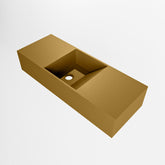 MONDIAZ TYNE 60cm fontein solid surface kleur Oro. Positie wastafel midden