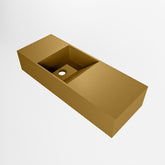 MONDIAZ TYNE 60cm fontein solid surface kleur Oro. Positie wastafel links