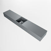 MONDIAZ TYNE 120cm fontein solid surface kleur Plata. Positie wastafel midden