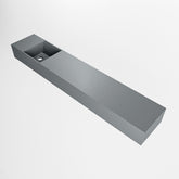 MONDIAZ TYNE 120cm fontein solid surface kleur Plata. Positie wastafel links