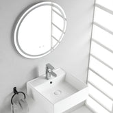 Larx waskom vierkant 46 x 46 x 16,5 cm keramiek glans wit