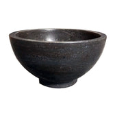 Raw waskom rond 20x11 cm hardsteen gezoet