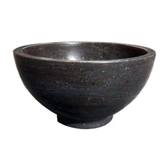 Raw waskom rond 20x11 cm hardsteen gezoet