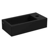 Clou Flush 3 toiletfontein met kraangat rechts mat zwart keramiek - CL/03.12030