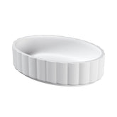 Riho Catching Waves waskom - solid surface - Mat wit - 55.9x38.8x10.9cm