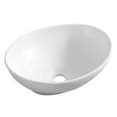 Barco waskom ovaal 40 x 33 x 14,5 cm keramiek mat wit