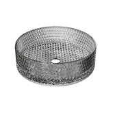 Riho Glamour Waskom - 35.5x35.5x11cm - glas - Smoke/Goud