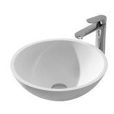 Valerie waskom rond 43 x 13 cm solid surface mat wit