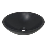 Valerie waskom rond 43 x 13 cm solid surface mat zwart