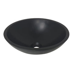 Valerie waskom rond 43 x 13 cm solid surface mat zwart