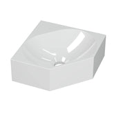 Ink Matrix hoekfontein 27x27cm - zonder kraangat - polystone Glans Wit - 3404330