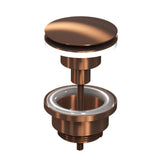 Ink afsluitbare klikplug messing - Mat rose goud