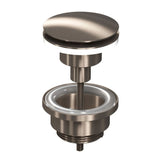 Ink afsluitbare klikplug messing - Brushed nickel