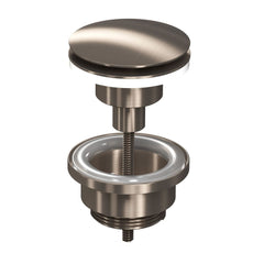 Ink afsluitbare klikplug messing - Brushed nickel