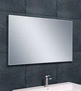 Serra spiegel rechthoek met lijst 100 x 60 x 2,1 cm aluminium