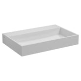 Clou Mini Wash Me Plus fontein 48x32cm mineraalmarmer - voorbewerkt kraangat - glans wit