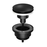 Ink afsluitbare klikplug messing - Mat Zwart