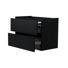 Marmaris onderkast met 2 laden 60 x 45 cm mat zwart