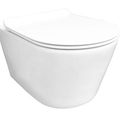 Sity wandcloset rimless met toiletzitting softclose en quick release glans wit