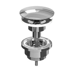 Ink niet-afsluitbare plug messing - brushed nickel