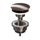 Ink niet-afsluitbare plug messing - metal black