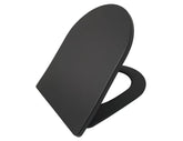 Shade slim toiletzitting softclose en quick release mat zwart