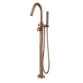 Caral badmengkraan vrijstaand geborsteld brons koper