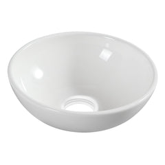 Kimo waskom rond 28 x 10 cm keramiek glans wit