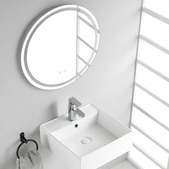 Larx waskom 38,5 x 38,5 x 13 cm keramiek glans wit