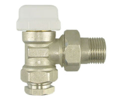 thermostatisch ventiel zonder knop 1/2 haaks+adaptor