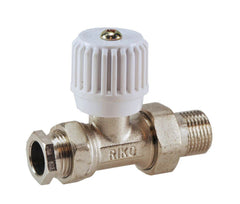 radiator-ventiel+adaptor 15mm 1/2 recht vernikkeld