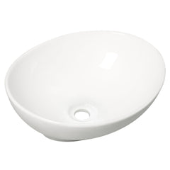 Barco waskom ovaal 40 x 33 x 14,5 cm keramiek glans wit