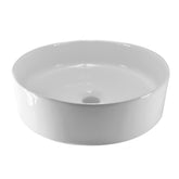 Wiesbaden Link waskom rond 40x12 cm keramiek glans wit