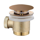 Caral clickwaste afvoerplug vrijstaand bad 1 1/2" geborsteld brons koper