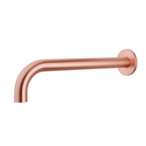 Caral baduitloop rond 30 cm 1/2'' geborsteld koper