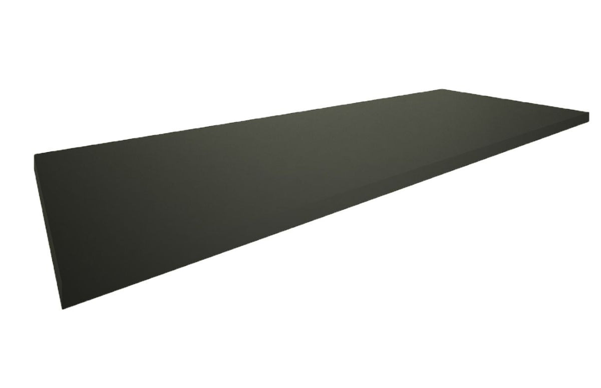 Marmaris Topblad 120x46x2,5 cm mat zwart