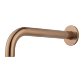 Caral baduitloop rond 25 cm 1/2'' geborsteld brons koper PVD