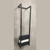 Loft handdoekrek 95 x 25 x 20 cm mat zwart