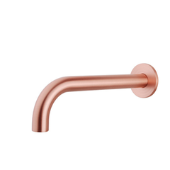 Caral baduitloop rond 25 cm 1/2'' geborsteld koper